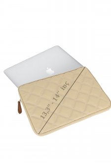 13,3 ve 14 inç Macbook Laptop Kılıfı Krem