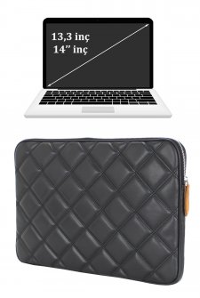 13,3 ve 14 inç Macbook Laptop Kılıfı Siyah