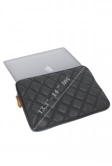 13,3 ve 14 inç Macbook Laptop Kılıfı Siyah
