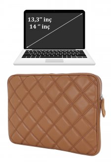 13,3 ve 14 inç Macbook Laptop Kılıfı Taba