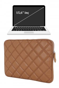 15,6 inç Macbook Laptop Kılıfı Taba