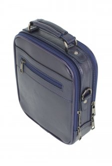 Büyük Boy Kasalı Erkek El Çantası Omuz Askılı Metal Gövde Su Geçirmez Lacivert