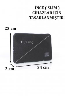 CASE CLUB 13''-13,3'' inç File  Sünger Macbook ve Laptop Kılıfı 