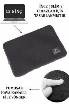 CASE CLUB 15,6'' inç File  Sünger Macbook ve Laptop Kılıfı 
