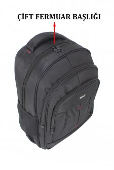Case Club 17,3 inç  Laptop Sırt Çantası Su Geçirmez Kumaş
