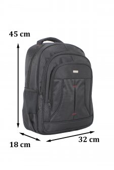 Case Club 17,3 inç  Laptop Sırt Çantası Su Geçirmez Kumaş