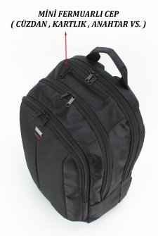 CASE CLUB 17,3 inç  Unisex Laptop Sırt Çantası 