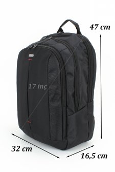 CASE CLUB 17,3 inç  Unisex Laptop Sırt Çantası 
