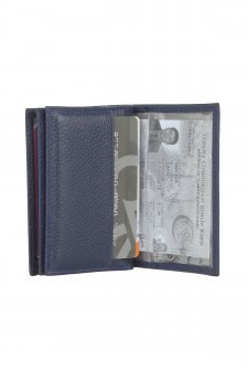 Case Club Hakiki Deri Kartlık Ehliyet Ve Kimlik Bölmeli Lacivert