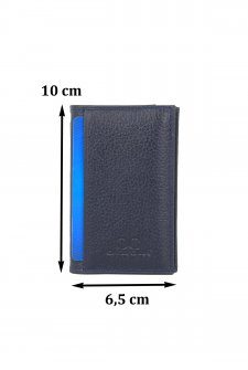 Case Club Hakiki Deri Kartlık Ehliyet Ve Kimlik Bölmeli Lacivert