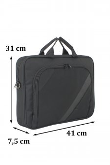 Case Club Erkek Evrak Çantası 15,6 inç Laptop Bölmeli Su Geçirmez Kumaş