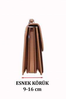 CASE CLUB Erkek Evrak Çantası Omuz Askılı Taba