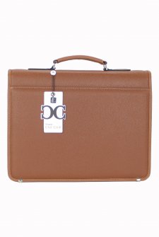 CASE CLUB Erkek Evrak Çantası Omuz Askılı Taba