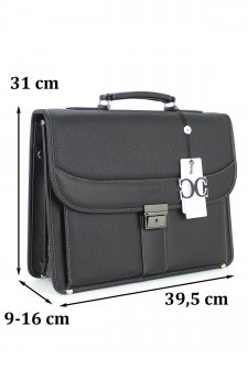 Case Club Evrak Model Erkek El Çantası Omuz Askılı Siyah