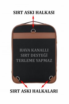 Case Club Fonksiyonel  Sırt ve Evrak El Çantası Özel Tasarım 15,6 Taba
