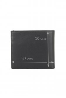 Case Club Hakiki Deri Erkek Kartlık Cüzdan Ehliyet Kimlik Madeni Ve Kağıt Para Bölmeli Siyah