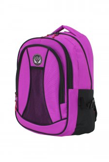 Case Club Okul Sırt Çantası Yandan Cepli Su Geçirmez Kumaş Ortaokul Lise Üniversite Pembe