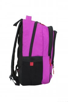 Case Club Okul Sırt Çantası Yandan Cepli Su Geçirmez Kumaş Ortaokul Lise Üniversite Pembe