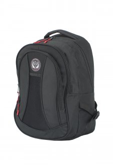 Case Club Okul Sırt Çantası Yandan Cepli Su Geçirmez Kumaş Ortaokul Lise Üniversite Siyah