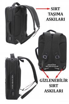 Case Club Omuz El ve Sırt Çantası Fonksiyonel 14