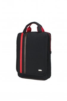 CASE CLUB Slim Erkek Sırt Çantası 15,6 inç Laptop Bölmeli Kırmızı-Kahverengi