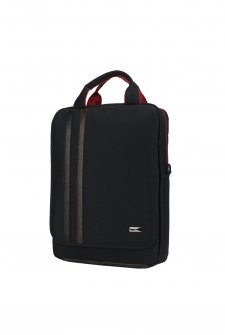 CASE CLUB Slim Erkek Sırt Çantası 15,6 inç Laptop Bölmeli Siyah-Kahverengi