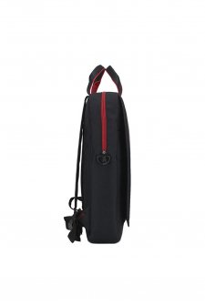 CASE CLUB Slim Laptop Sırt Çantası 15,6 inç Kırmızı-Beyaz