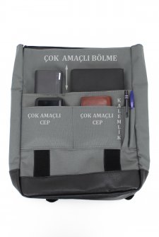 CASE CLUB Slim Laptop Sırt Çantası 15,6 inç Unisex Antrasit