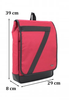 CASE CLUB Slim Laptop Sırt Çantası 15,6 inç Unisex Kırmızı