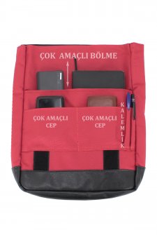 CASE CLUB Slim Laptop Sırt Çantası 15,6 inç Unisex Kırmızı