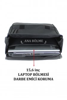 CASE CLUB Slim Laptop Sırt Çantası 15,6 inç Unisex Kırmızı