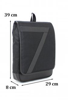 CASE CLUB Slim Laptop Sırt Çantası 15,6 inç Unisex Siyah