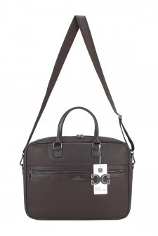 CASE CLUB Unisex Evrak Çantası 15,6 Laptop Bölmeli Kahverengi