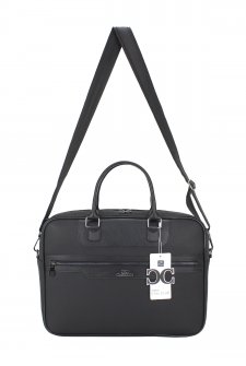 CASE CLUB Unisex Evrak Çantası 15,6 Laptop Bölmeli Siyah