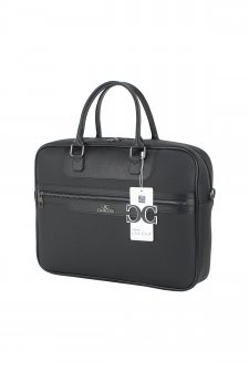 CASE CLUB Unisex Evrak Çantası 15,6 Laptop Bölmeli Siyah