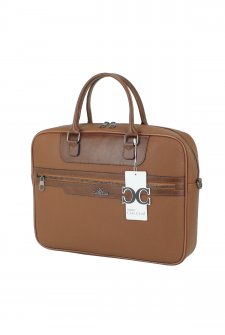 CASE CLUB Unisex Evrak Çantası 15,6 Laptop Bölmeli Taba