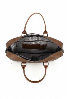 CASE CLUB Unisex Evrak Çantası 15,6 Laptop Bölmeli Taba