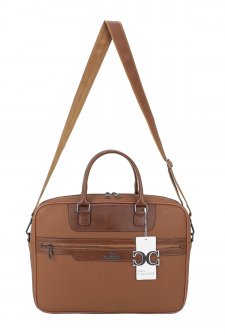 CASE CLUB Unisex Evrak Çantası 15,6 Laptop Bölmeli Taba
