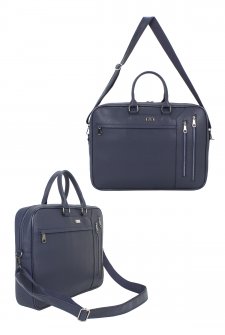 Case Club Unisex Evrak Çantası 17,3 inç Laptop Bölmeli Lacivert