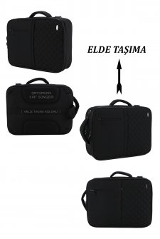 CASE CLUB USB Aparatlı Fonksiyonel Laptop Sırt Çantası 15,6 inç Siyah