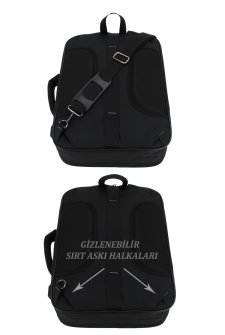 CASE CLUB USB Aparatlı Fonksiyonel Laptop Sırt Çantası 15,6 inç Siyah