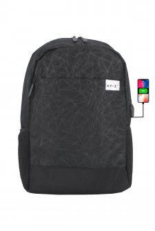 Case Club Usb Aparatlı  İthal Laptop Sırt Çantası 15,6 inç Su Geçirmez Kumaş