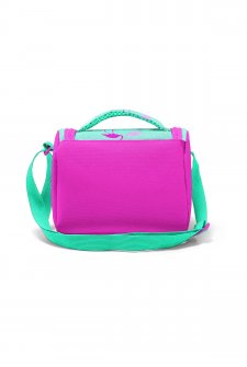 Coral High Kids Flamingo Desenli, Su Yeşili/Neon Mercan Renkli, Termal Beslenme Çantası – 11804