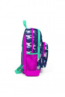Coral High Kids Lacivert Pembe Unicorn Desenli Dört Bölmeli Okul Sırt Çantası 23467