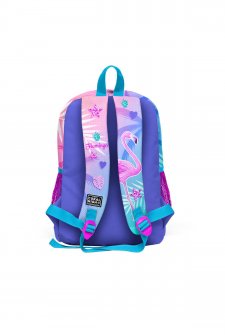 Coral High Kids Lavanta Pembe Flamingo Desenli Dört Bölmeli Okul Sırt Çantası 23705