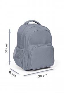 Coral High Kids Mor Açık Pembe Unicorn Desenli Üç Bölmeli Okul Sırt Çantası 23404