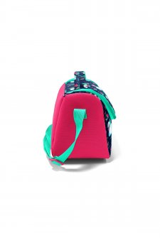 Coral High Kids Neon Mercan Lacivert Kuğu Desenli Thermo Beslenme Çantası 11819