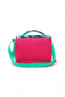 Coral High Kids Neon Mercan Lacivert Kuğu Desenli Thermo Beslenme Çantası 11819
