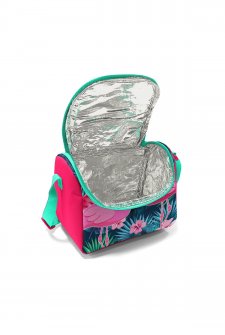 Coral High Kids Neon Mercan Su Yeşili Flamingo Desenli Beslenme Çantası 11834