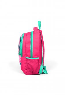 Coral High Kids Neon Mercan Su Yeşili Flamingo Desenli Okul Sırt Çantası 14377